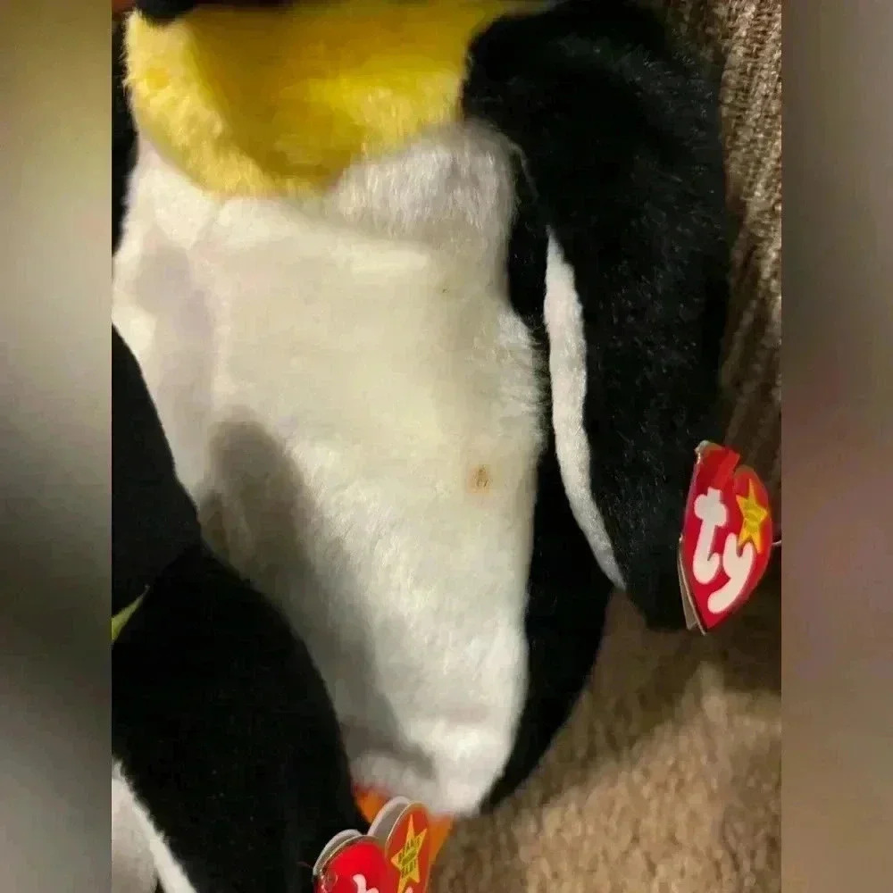 Retired 1998 TY Beanie Baby Buddie Waddle the Penguin with Tag All 3 - Picture 2 of 7